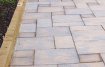 Sandstone paving blocks